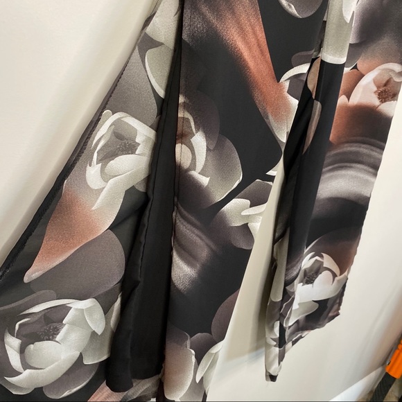 High Waist Wide Leg Floral Sheer Pants - Picture 2 of 14